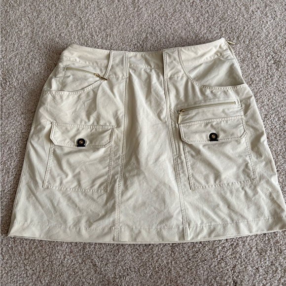 jamie sadock women's khaki activewear golf skort skirt cargo pockets size 6(30) - Picture 1 of 14